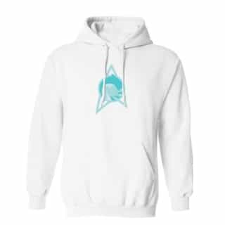 Star Trek: Lower Decks Cetacean Ops Delta Logo Fleece Hooded Sweatshirt White