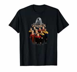 Star Trek: Voyager Property Of U.S.S. Voyager 25 Gold 2 T-Shirt