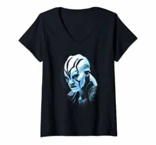 Womens Star Trek Beyond Jaylah Burst V-Neck T-Shirt