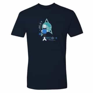 Star Trek: Lower Decks Matt Cetacean Ops Delta Logo Adult Short Sleeve T-Shirt Navy