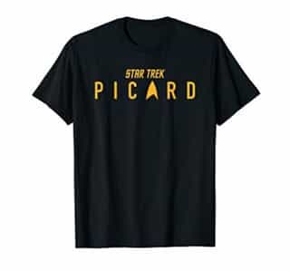 Star Trek Picard Flat Gold Logo T-Shirt