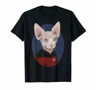 Star Trek Next Generation Sphinx Cat Picard T-Shirt