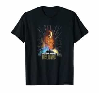 Star Trek: The Next Generation First Contact Poster T-Shirt