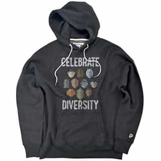 Star Trek The Celebrate Diversity PopFunk Official Premium Ultrasoft Tri-Blend Hoodie (2X-Large) Charcoal