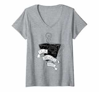 Womens Star Trek Next Generation Earl Grey Drawing V-Neck T-Shirt