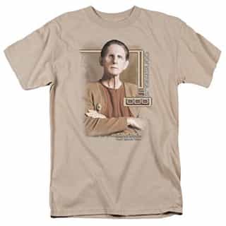 Star Trek ODO Deep Space Nine 9 Adult Sand Color T-Shirt Tee Shirt, XL