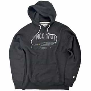 Star Trek The First Enterprise PopFunk Official Premium Ultrasoft Tri-Blend Hoodie (X-Large) Charcoal