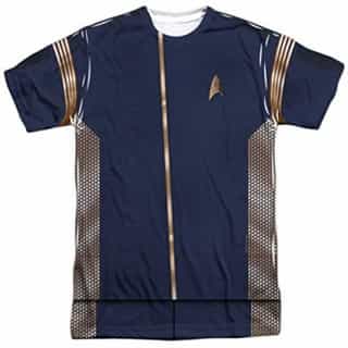 Popfunk Star Trek Discovery Engineering Uniform Adult Short Sleeve T Shirt (Small)