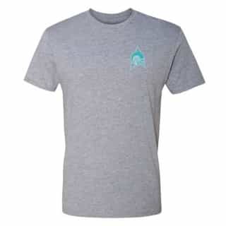 Star Trek: Lower Decks Cetacean Ops Delta Logo Adult Short Sleeve T-Shirt Grey