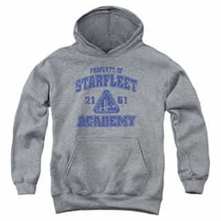 Popfunk Star Trek Distressed Starfleet Academy Kids Youth Pullover Hoodie & Stickers (X-Large)